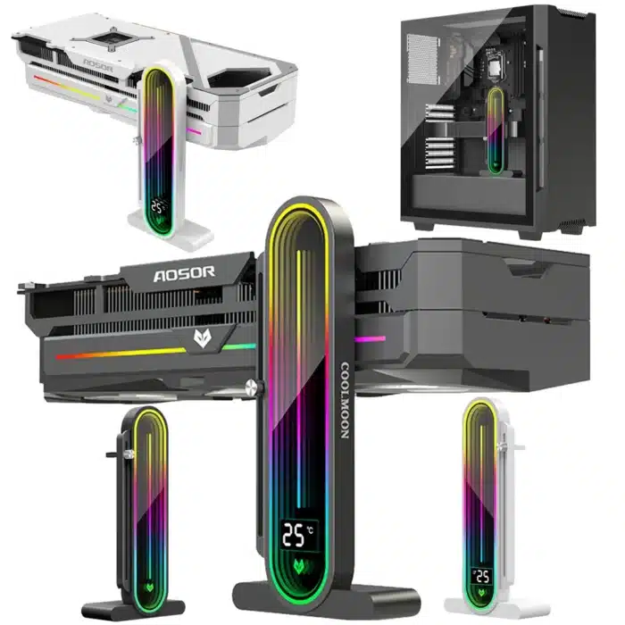 Support carte graphique verticale rgb 1