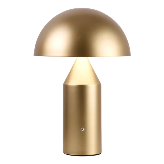 Lampe champignon dorée 5